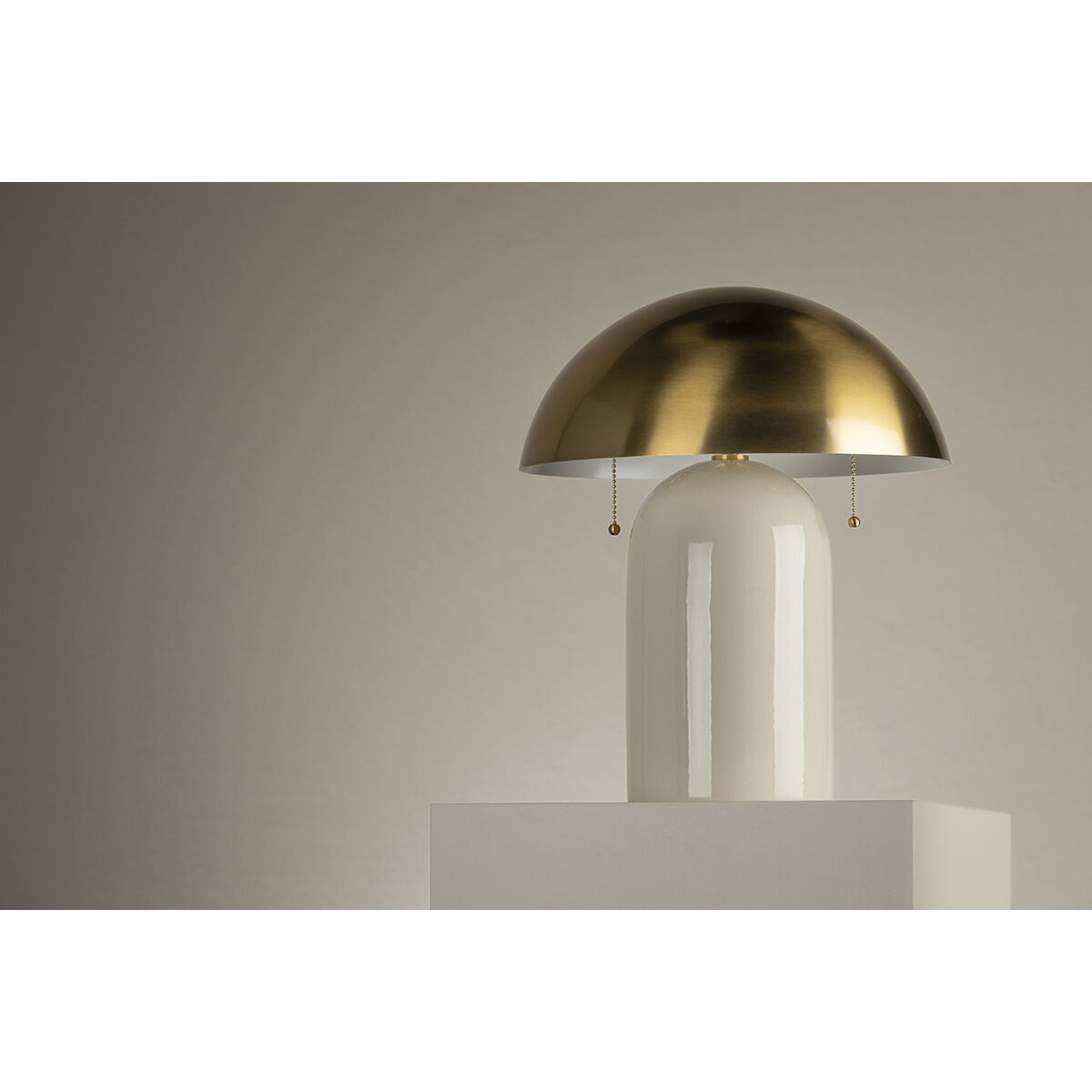 Gaia 16.5 inch 60 watt Aged Brass Table Lamp Portable Light