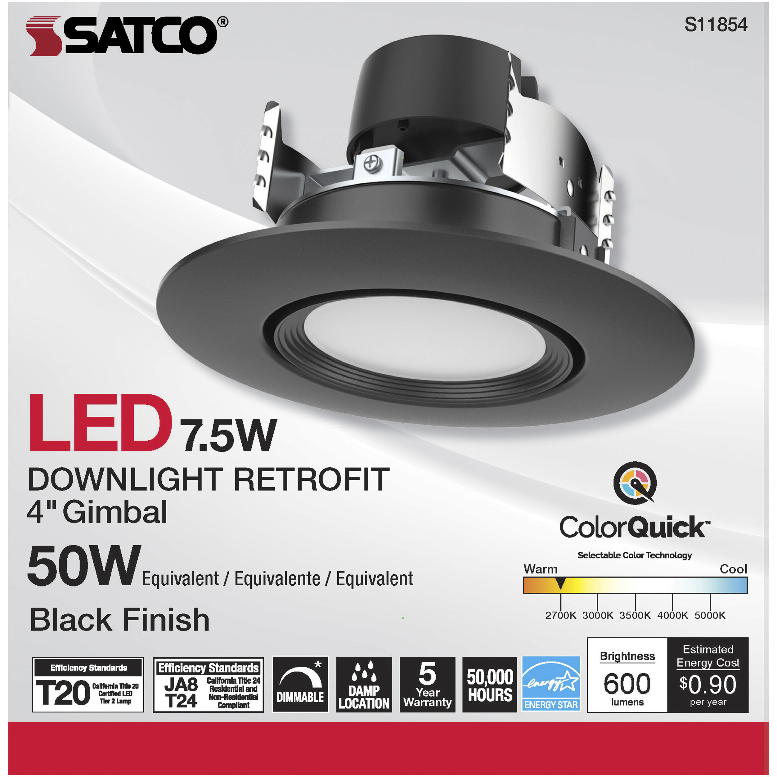 Edgewood Integrated Black Recessed, Retrofits