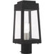 Oslo 1 Light 15 inch Black Outdoor Post Top Lantern
