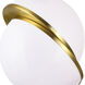 Gemini LED 12 inch Brass Pendant Ceiling Light