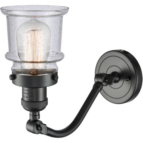 Franklin Restoration Small Canton 1 Light 7 inch Oil Rubbed Bronze Sconce Wall Light in Seedy Glass, Franklin Restoration