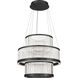Empra LED 35.2 inch Matte Black Grand Chandelier Ceiling Light
