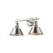 Orwell 2 Light 18 inch Pewter Bath Vanity Wall Light