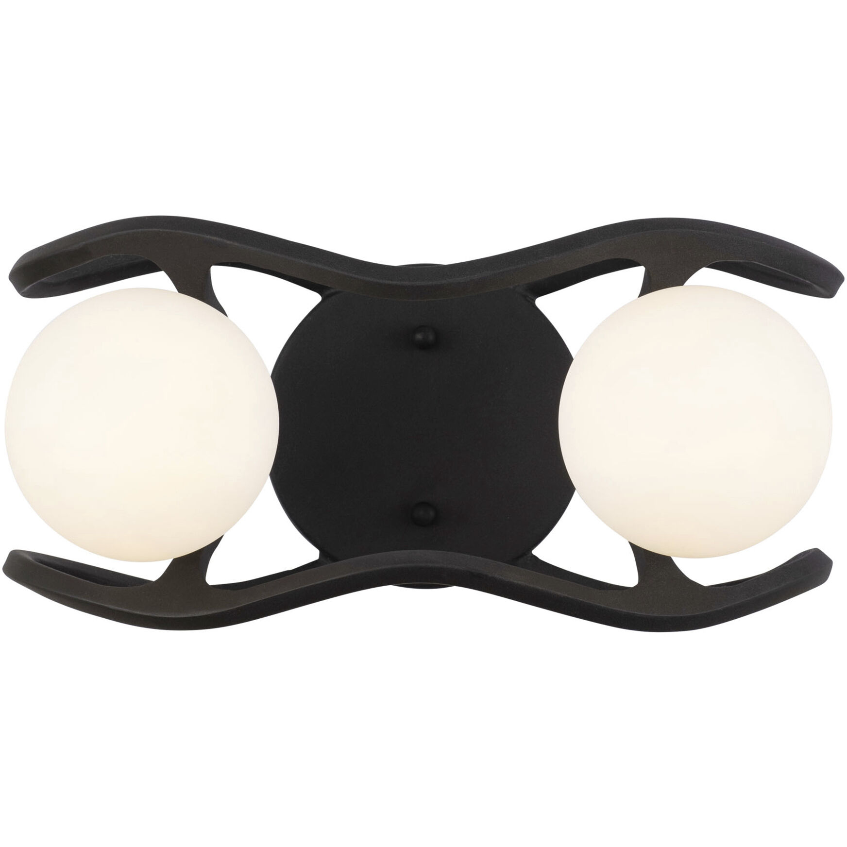 Black Betty 2 Light 12.5 inch Carbon and French Gold Bath/Vanity Wall Light