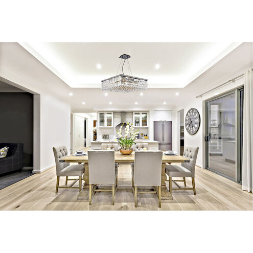 Maxime 12 Light 24 inch Black and Clear Chandelier Ceiling Light in Royal Cut