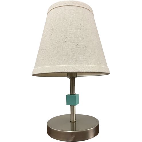 Bryson 12 inch 40.00 watt Satin Nickel and Mint Table Lamp Portable Light