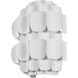 Swoon Sconce Wall Light in Matte White, Smithsonian Collaboration