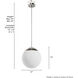Hepburn 1 Light 12 inch Brushed Nickel Pendant Ceiling Light, Medium