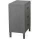 Samantha 25 X 17.75 inch Carbon Gray and Antique Gold Nightstand