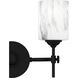 Aria 2 Light 15 inch Matte Black Bath Light Wall Light, Medium