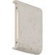 Stela 1 Light 6.25 inch White Travertine Outdoor Wall Light