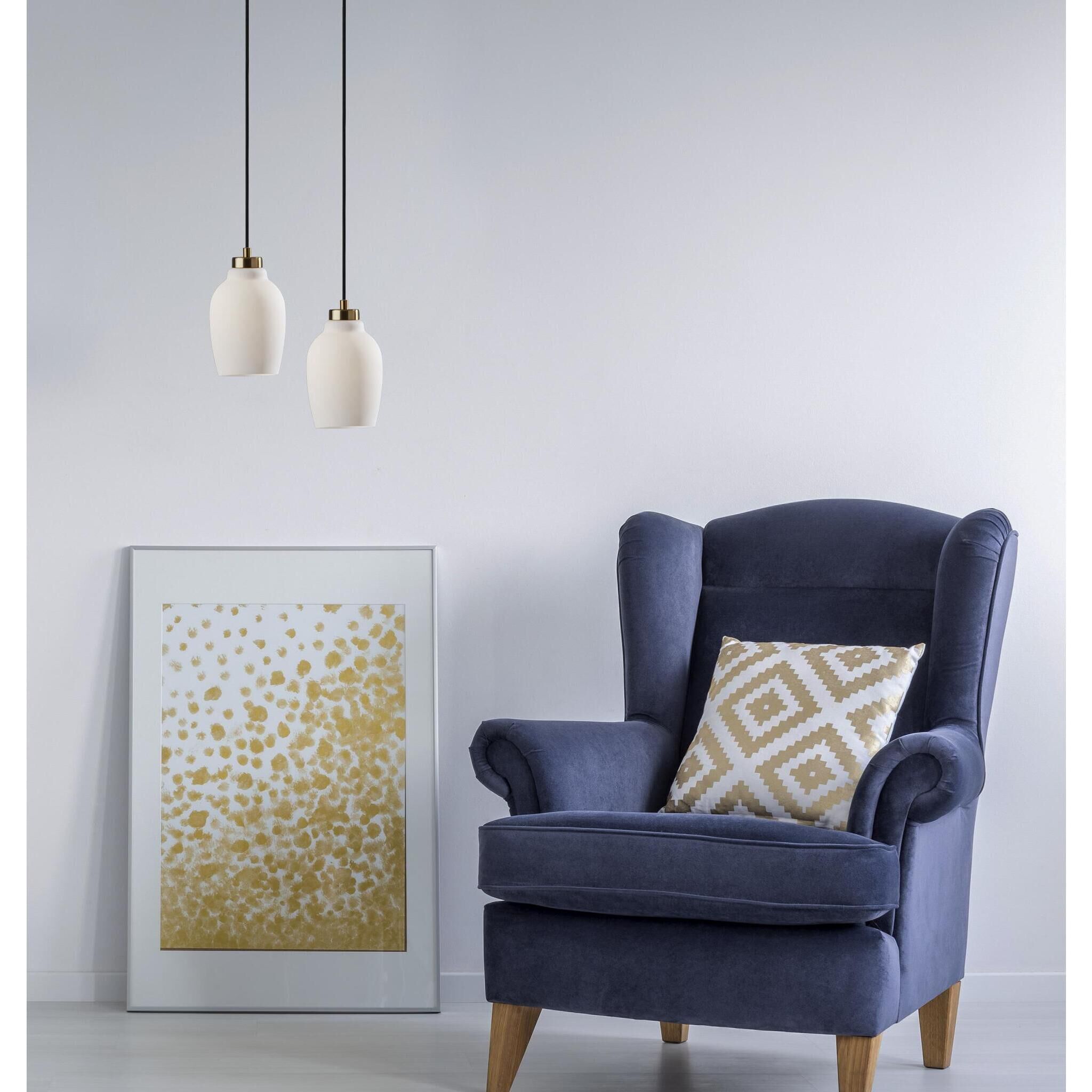 Clara 1 Light 5.75 inch Antique Brass Pendant Ceiling Light