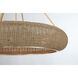 Gaia 6 Light 40 inch Warm Brass Pendant Ceiling Light