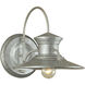 Budapest 1 Light 12.5 inch Galvanized Outdoor Wall Sconce, Large