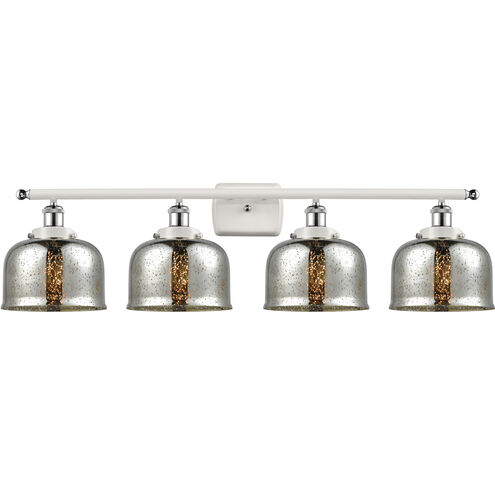 Ballston Urban Bell LED 36 inch White and Polished Chrome Bath Vanity Light Wall Light in Silver Plated Mercury Glass
