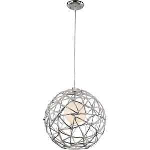 Space 1 Light 16 inch Polished Chrome Pendant Ceiling Light