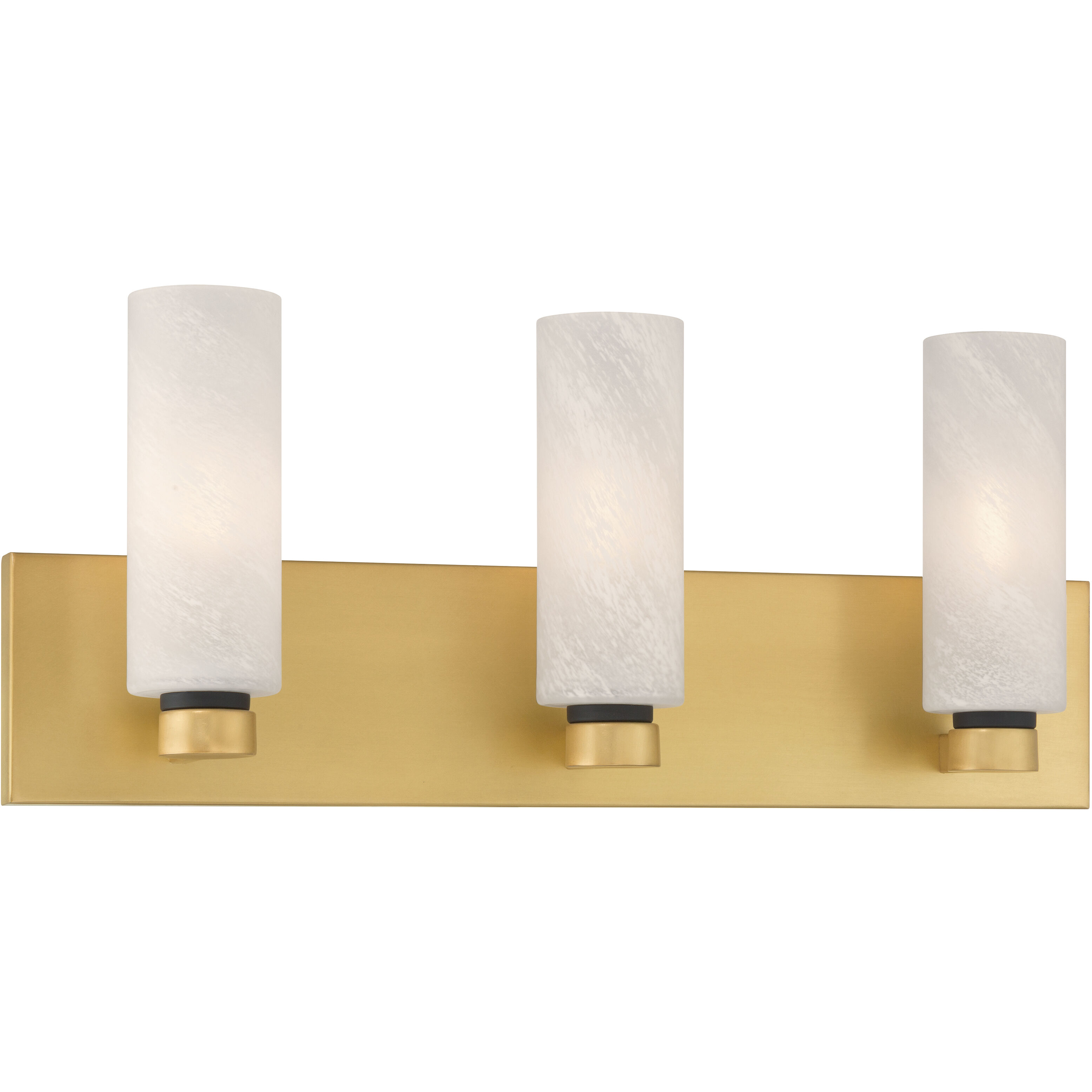 Wexmere 3 Light 22 inch Legacy Brass and Dark Matte Black Vanity Wall Light