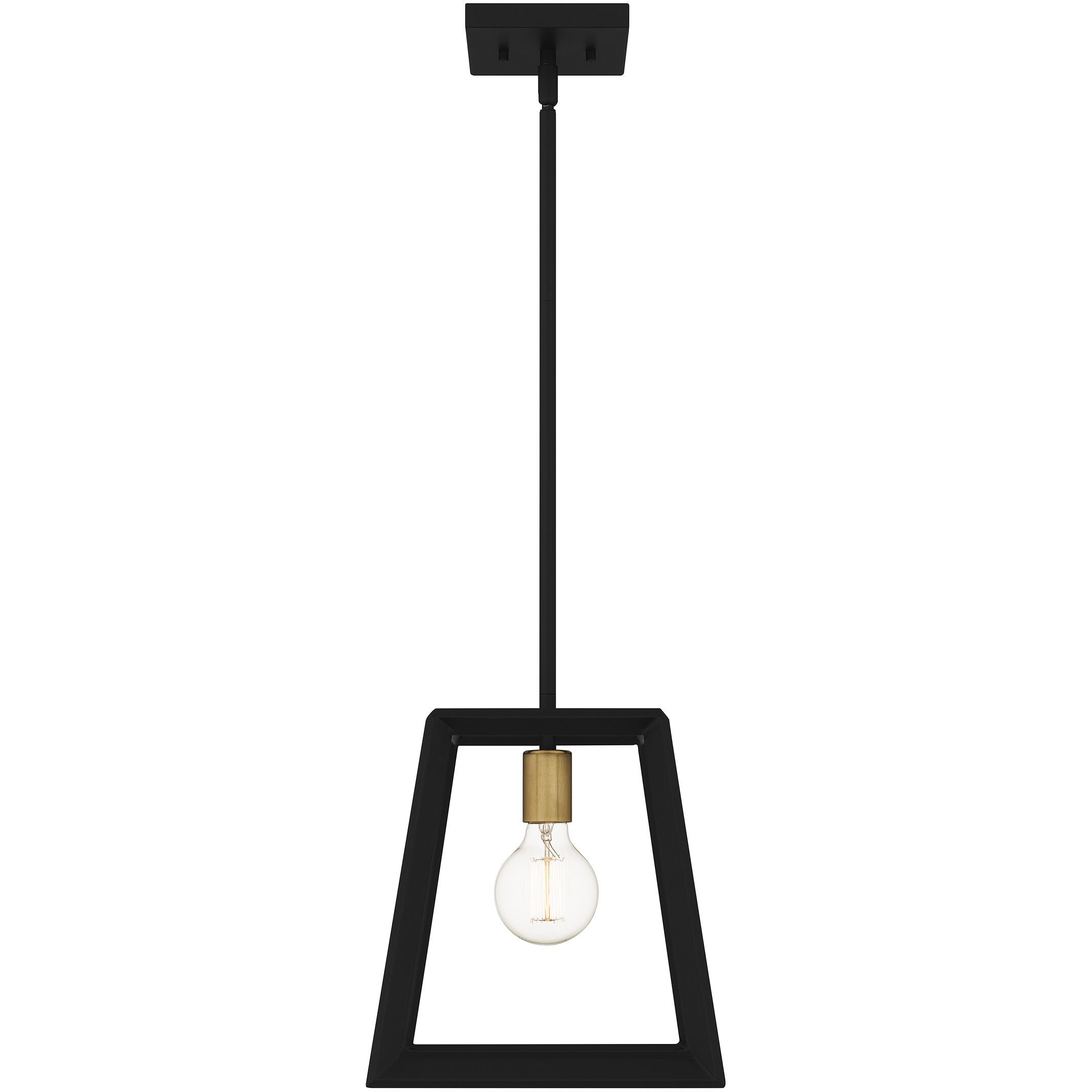 Tilly 1 Light 10 inch Matte Black Mini Pendant Ceiling Light, Small