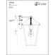 Talbot 1 Light 13.25 inch Black Outdoor Wall Light in Clear Beveled Glass