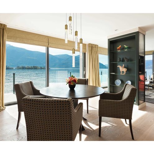 Aurora 5 Light 16 inch Satin Gold Pendant Ceiling Light