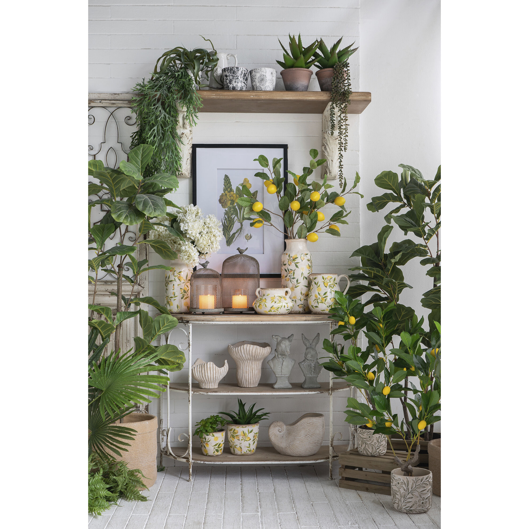 Anita Textured Beige Planter