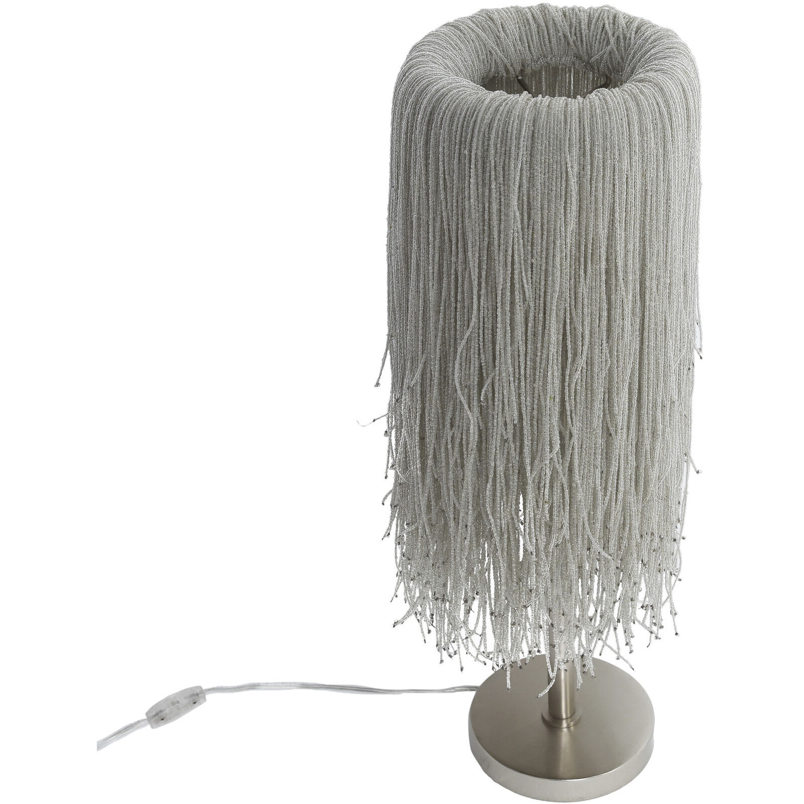 Crystal Reign 28.2 inch 40.00 watt Nickel Table Lamp Portable Light