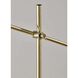 Collette 58 inch 4.00 watt Antique Brass Floor Lamp Portable Light