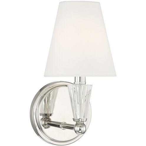 Stella 1 Light 5.5 inch Polished Nickel Wall Sconce Wall Light