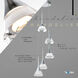 Artisan Collection/AMALFI Series 5 Light 11 inch Polished Chrome Pendant/Chandelier Ceiling Light