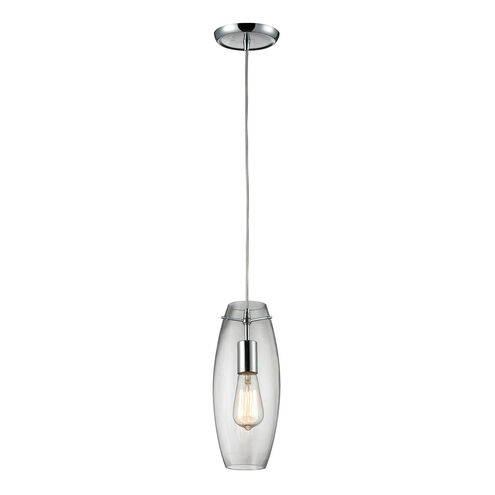 Graham Pl 1 Light 5 inch Polished Chrome Mini Pendant Ceiling Light in Standard