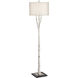 White Forest 69 inch 150.00 watt Natural Powdercoat Floor Lamp Portable Light 