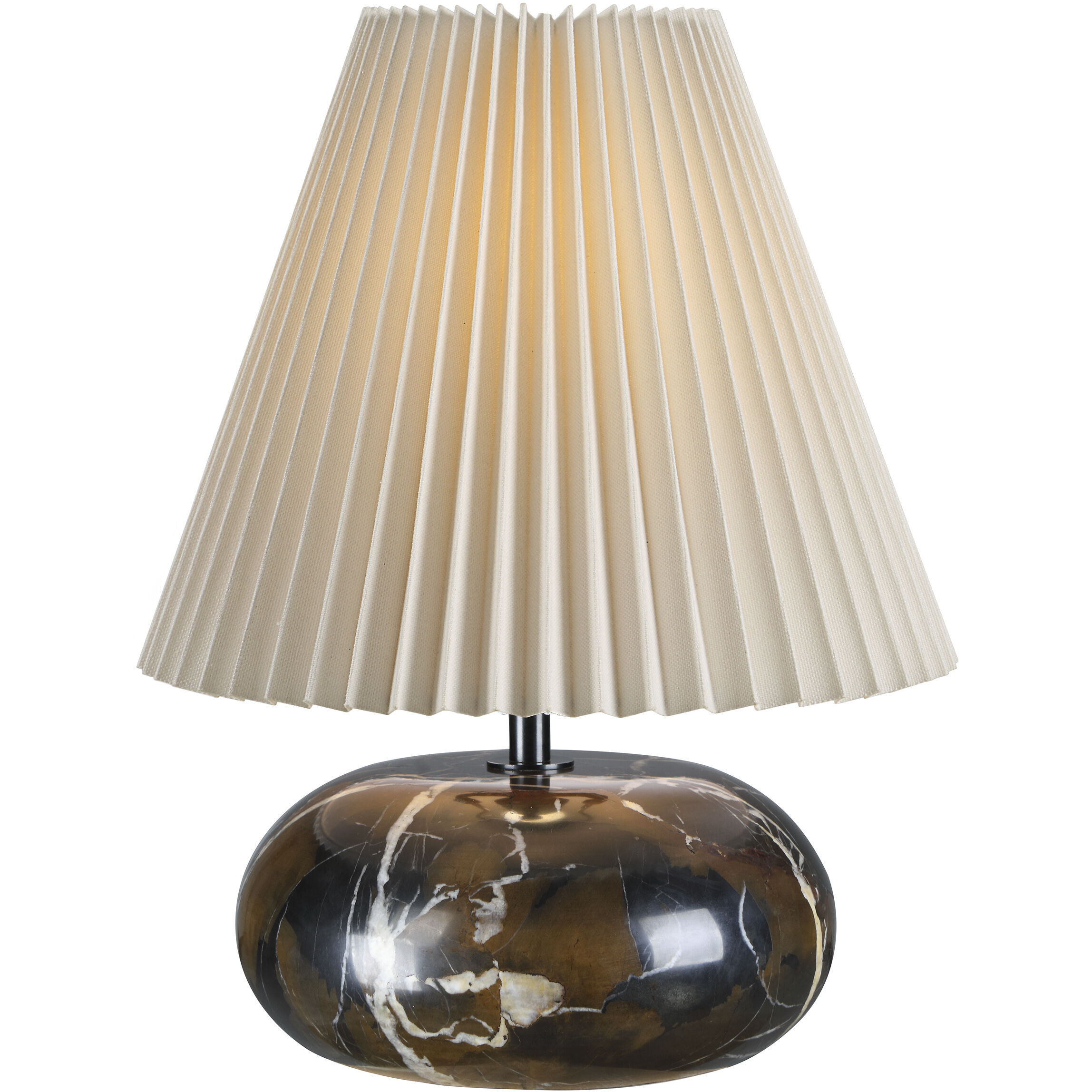 Noto Brown 14 inch Brown Marble Table Lamp Portable Light