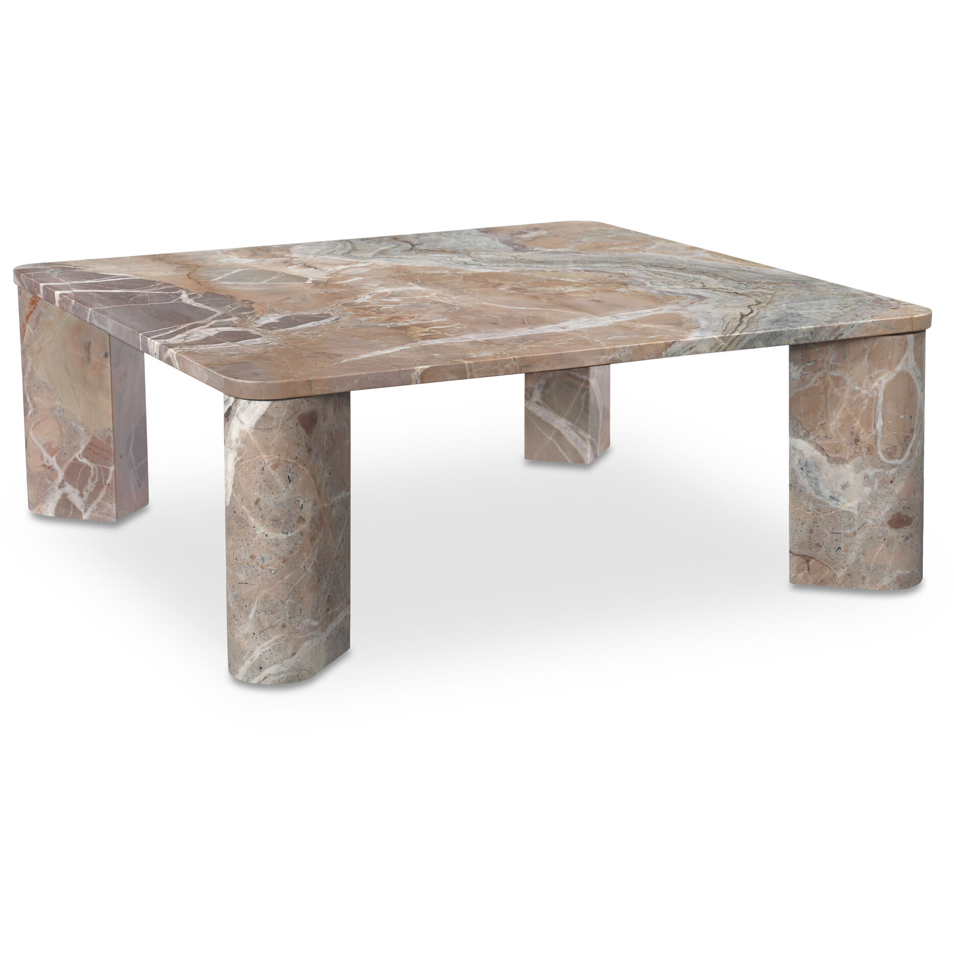 Segment 35.5 X 35.5 inch Orange Coffee Table