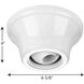 AirPro White 45 Degree Fan Canopy