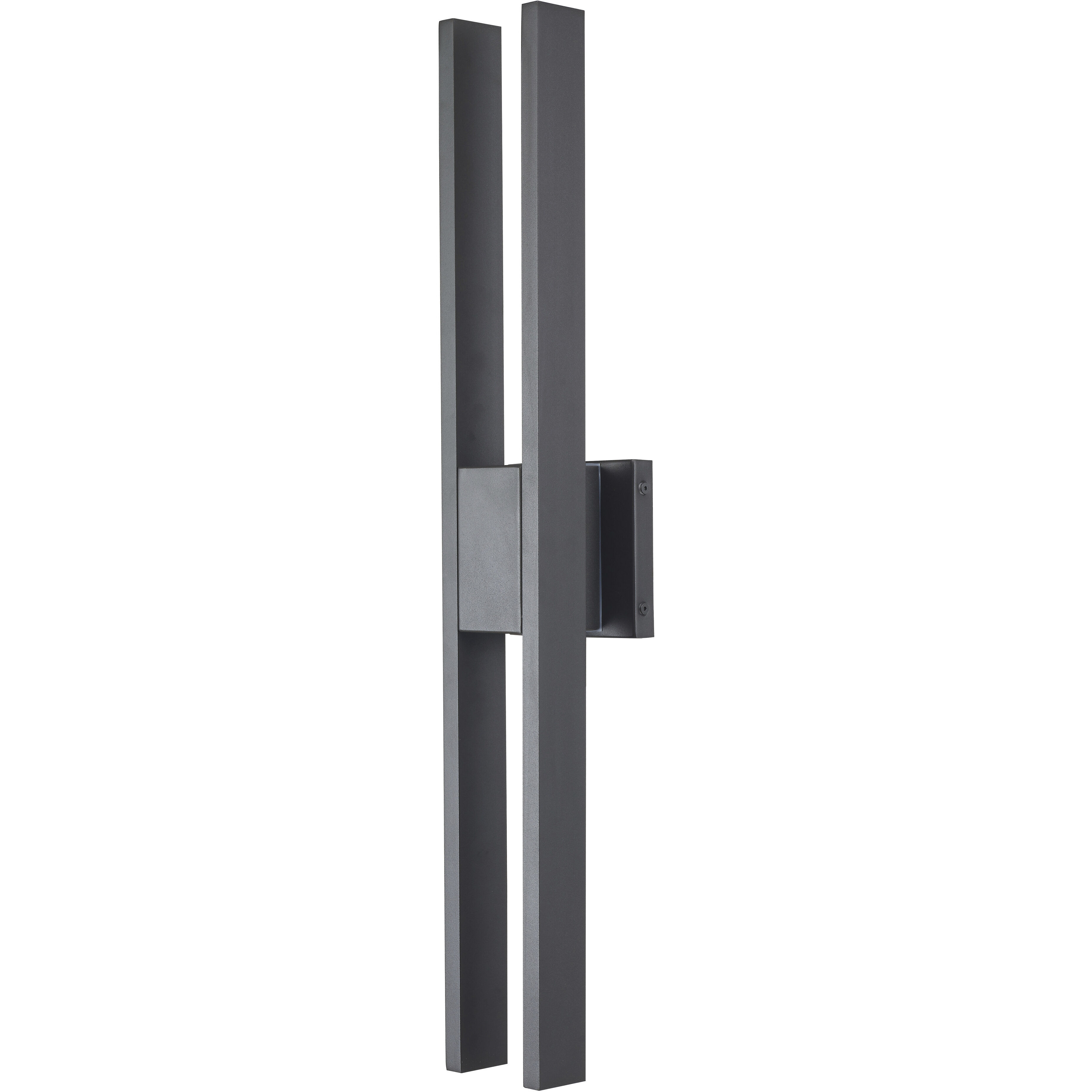 Slate LED 28 inch Matte Black Outdoor Wall Light