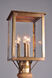 Ashford 3 Light 15.25 inch Antique Brass Post Lamp in Clear Seedy Glass, Three 60W Candelabra