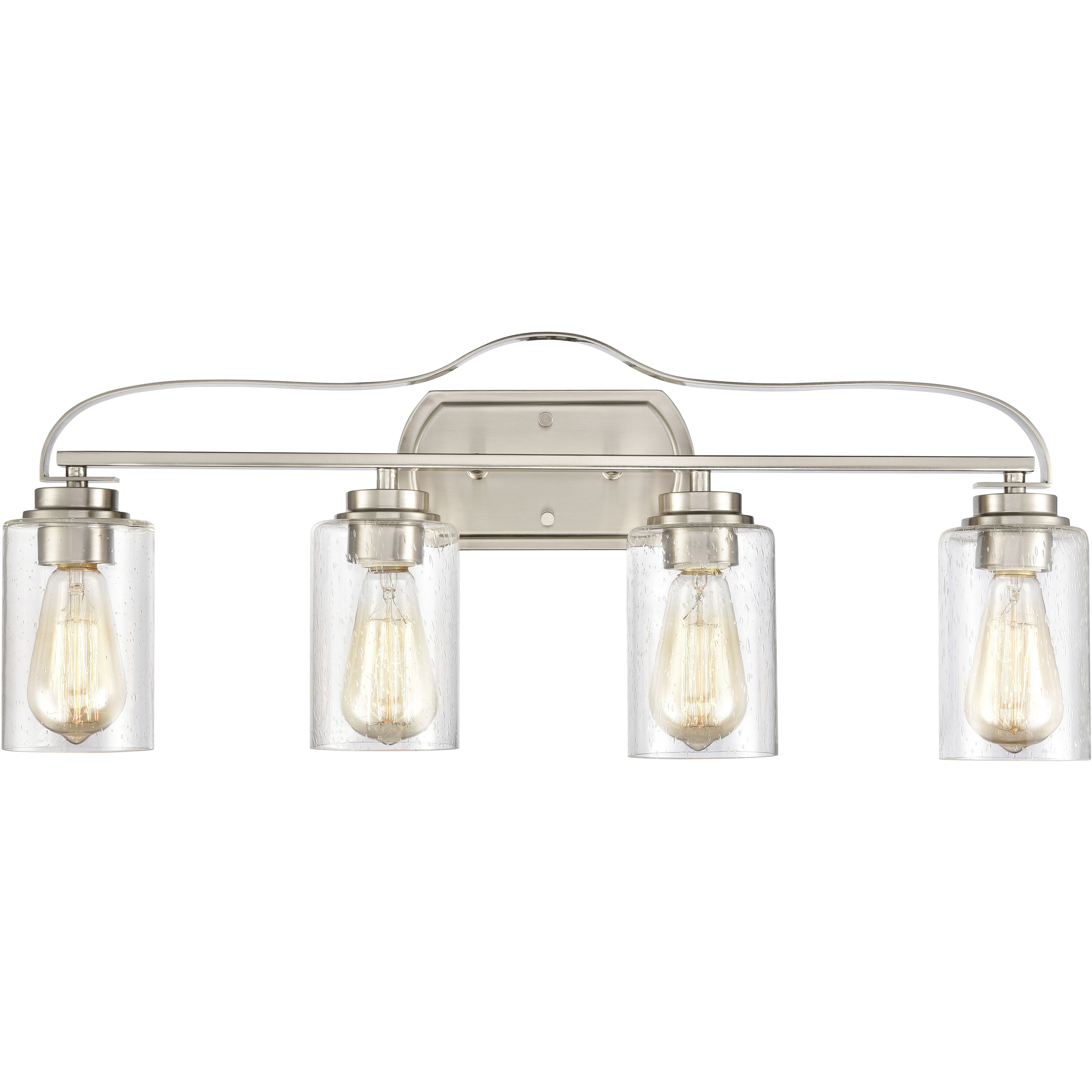 Market Square Vanity Light Wall Light in Brushed Nickel