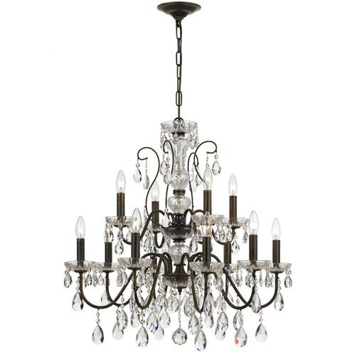 Butler 12 Light 29 inch English Bronze Chandelier Ceiling Light in Clear Spectra