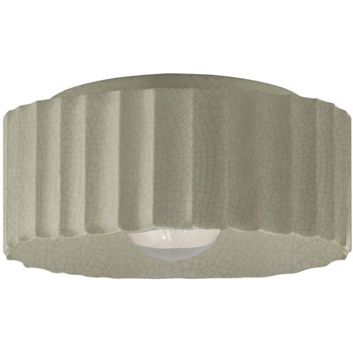 Radiance 1 Light 13 inch Celadon Green Crackle Flush Mount Ceiling Light