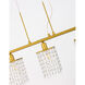 Taylor 4 Light 31 inch Brass Pendant Ceiling Light