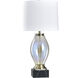 Halo 34 inch 100 watt Kastela and White Table Lamp Portable Light