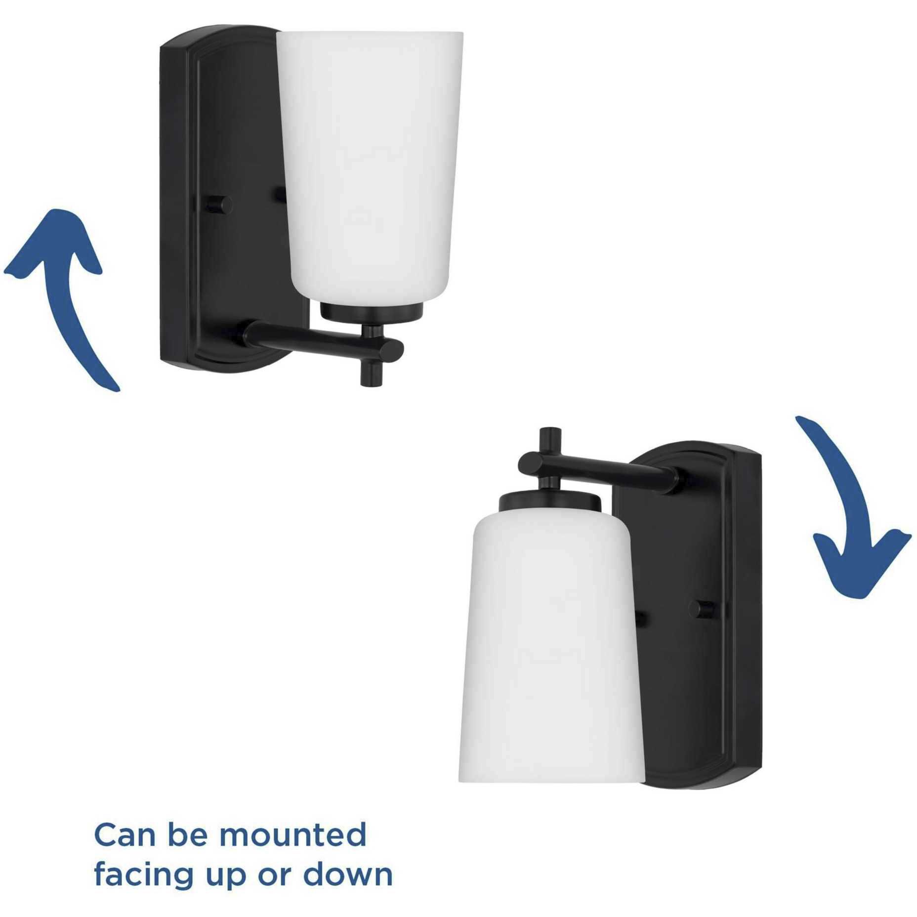 Adley 1 Light 4.5 inch Matte Black Bath Vanity Light Wall Light