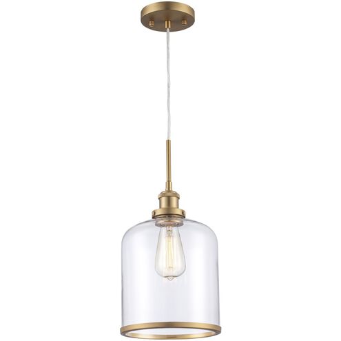 Dorina 1 Light 8 inch Antique Gold Jar Pendant Ceiling Light