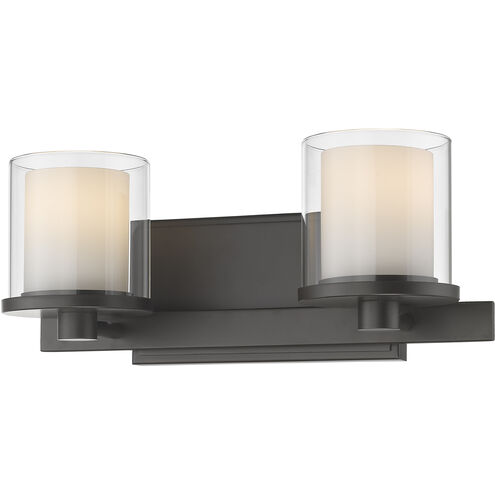 Schema LED 14.5 inch Bronze Vanity Wall Light