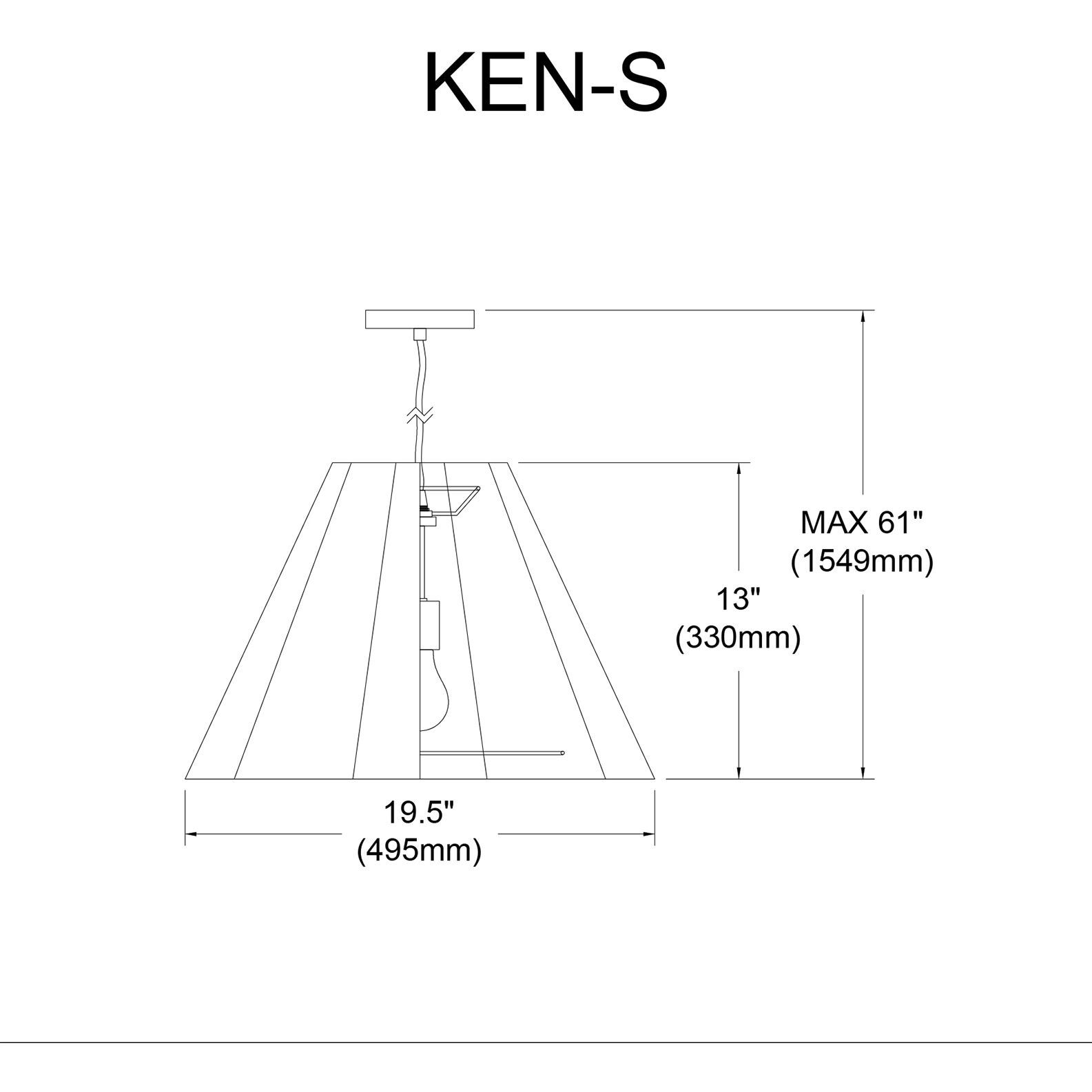 Kendra 1 Light 19 inch Polished Chrome Pendant Ceiling Light in White