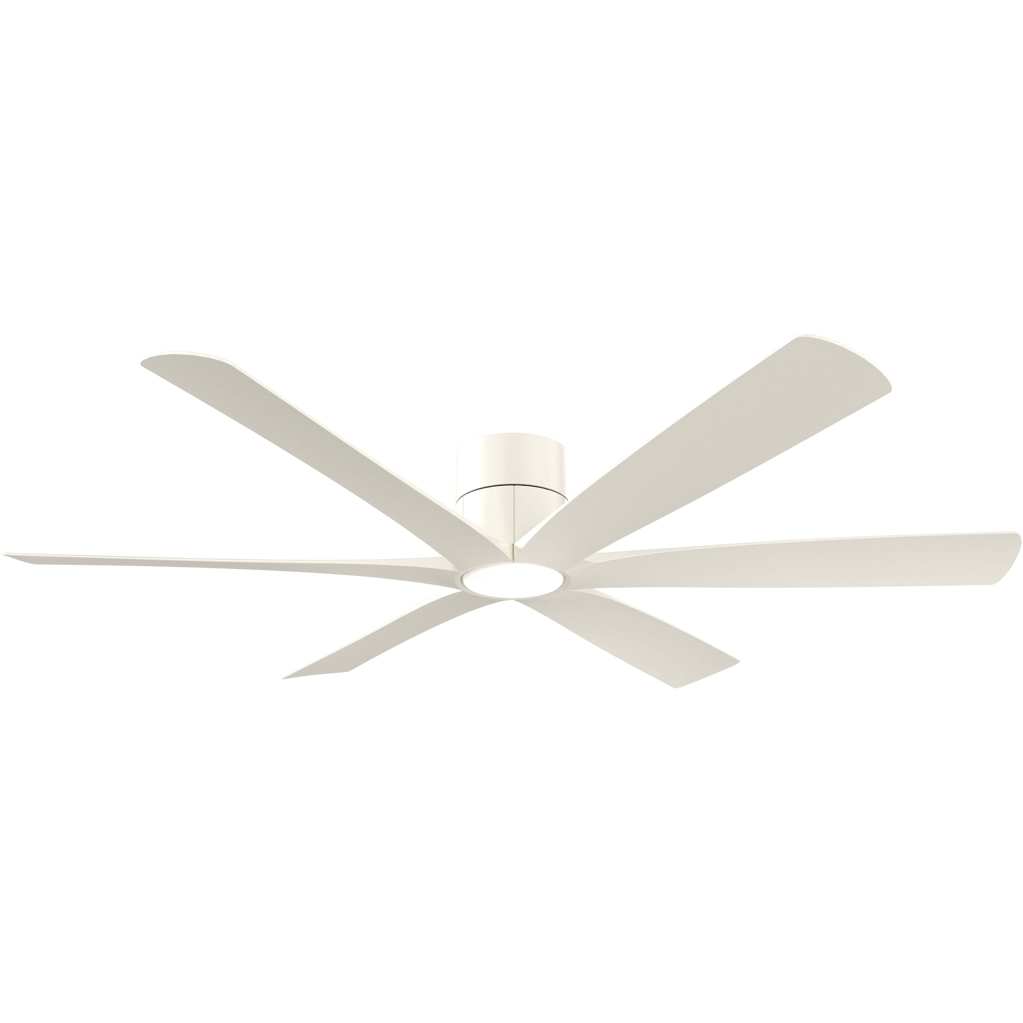 Brisano 65 inch Alabaster White Smart Flush Mount Ceiling Fan