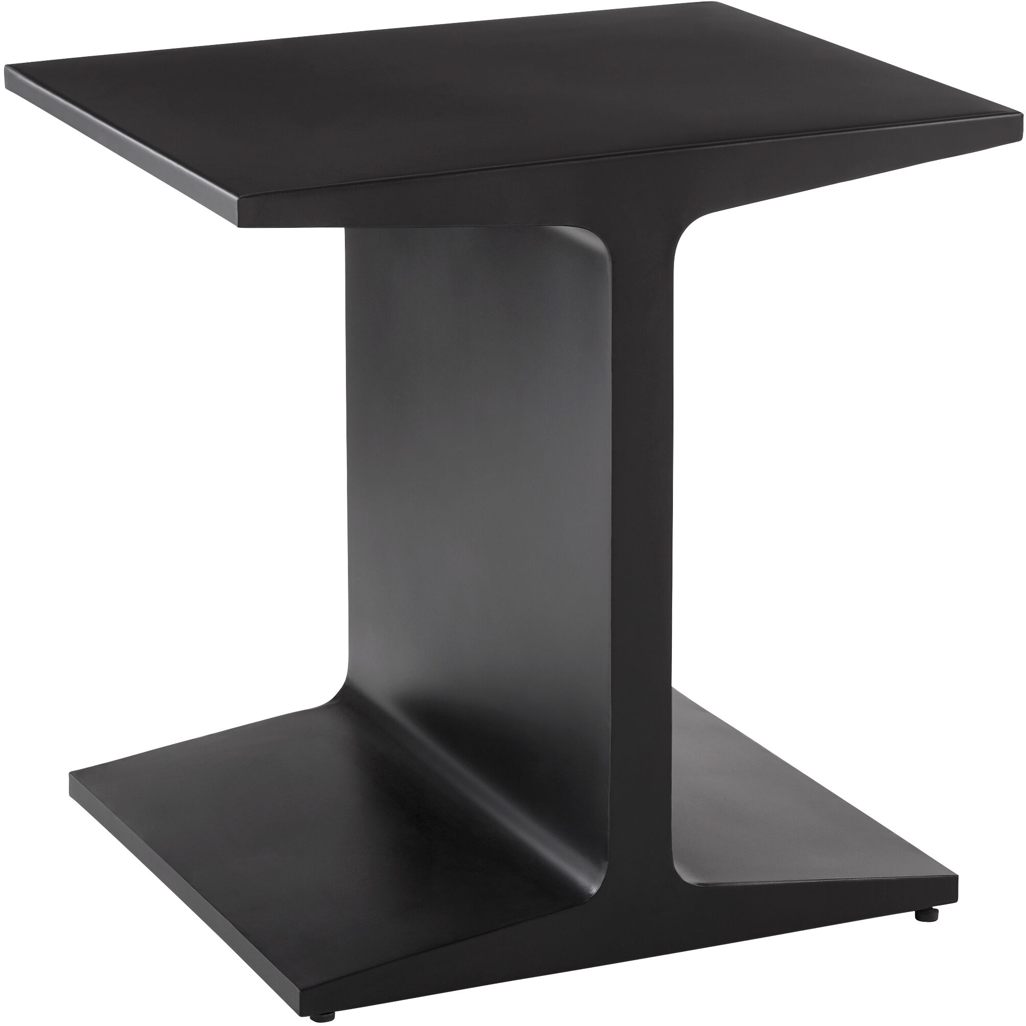 Anvil 24 X 24 inch Black Side Table