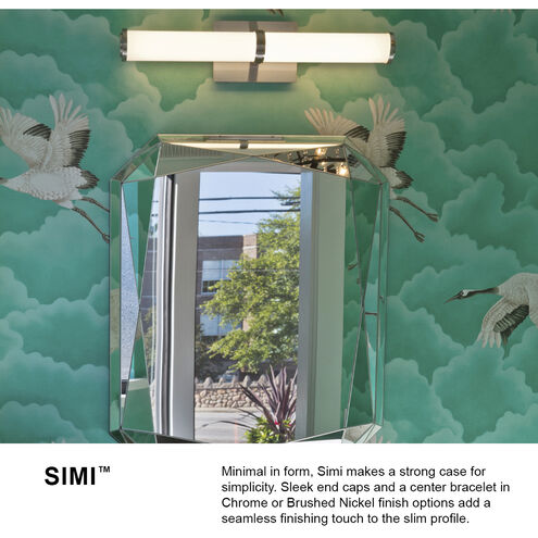 Simi LED 23 inch Chrome Vanity Light Wall Light, Vertical