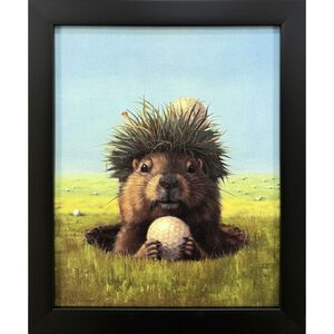 Ball Hog No. 2 11 X 9 inch Non-Glass Framed Art