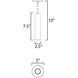 Calibro LED 2.5 inch White Outdoor Pendant